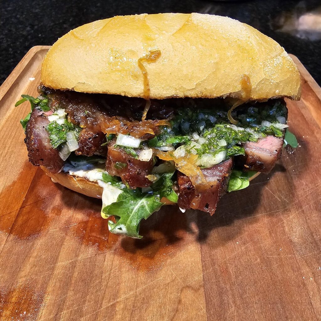 [Homemade] Steak sandwich
