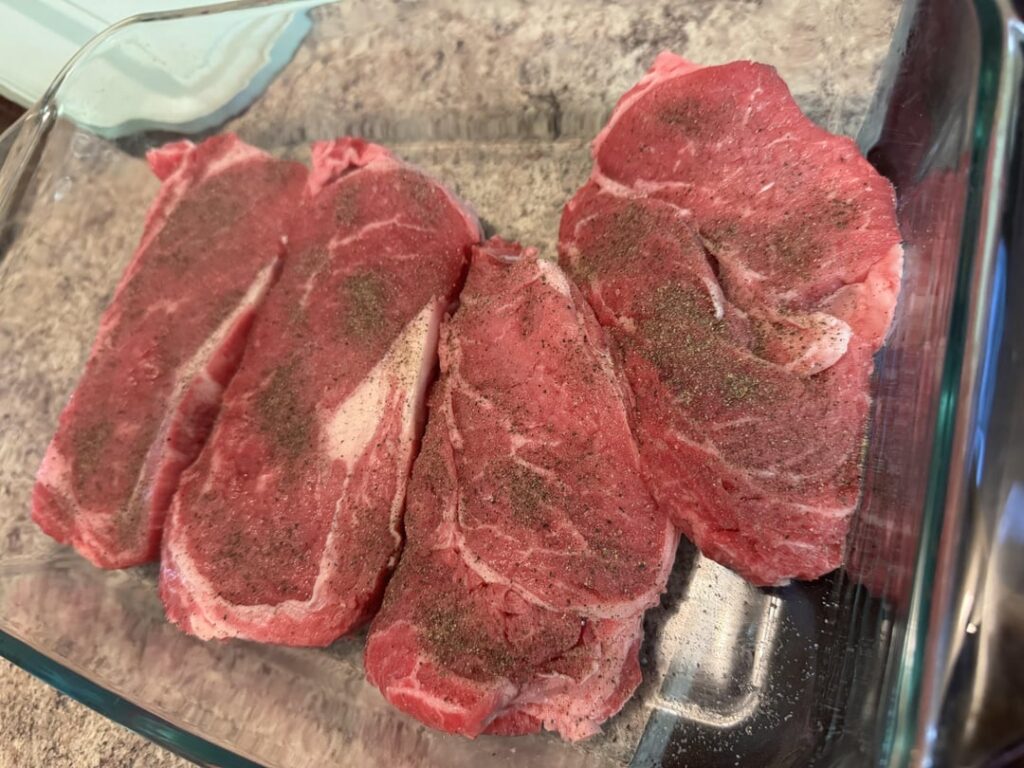 Beef has gotten so expensive in the US. Felt lucky to find a few ribeyes 50% off.