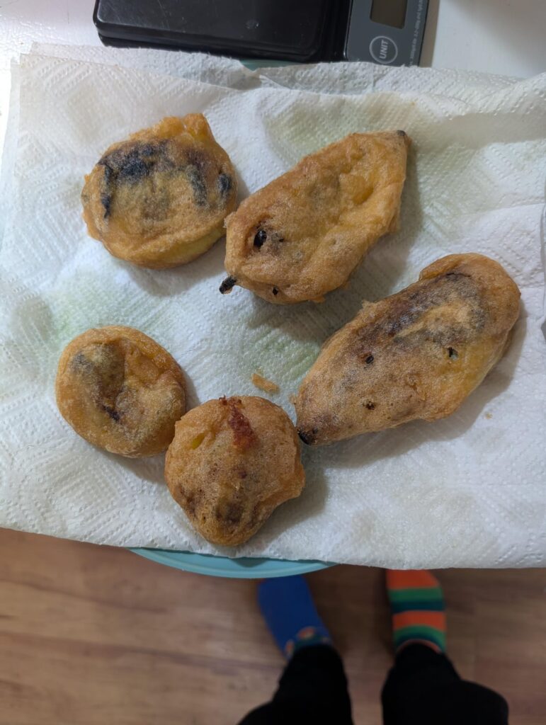 First ever chili rellenos with homegrown poblano peppers 😋