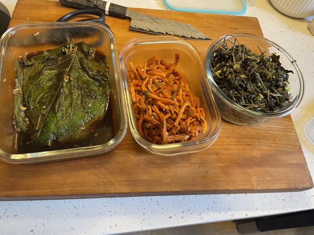 Weekly banchan adds + bonus lunch pic w/ galbi