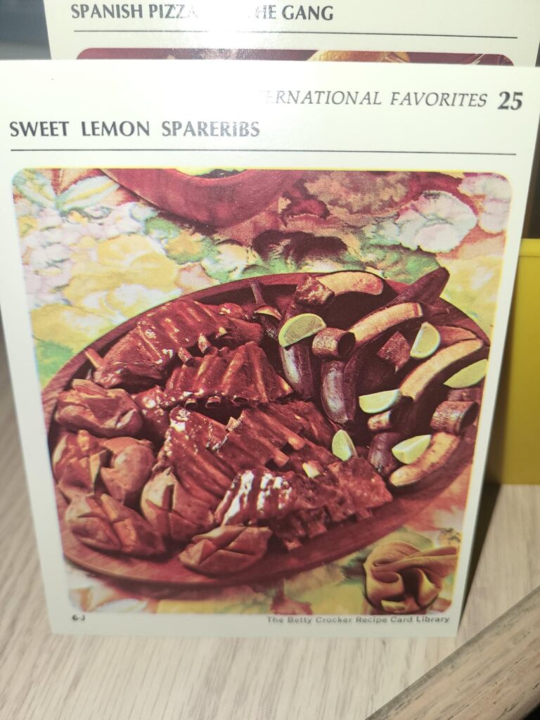 1971 Betty Crocker Recipe box Recipe #1 1971 Betty Crocker Recipe box Recipe #1