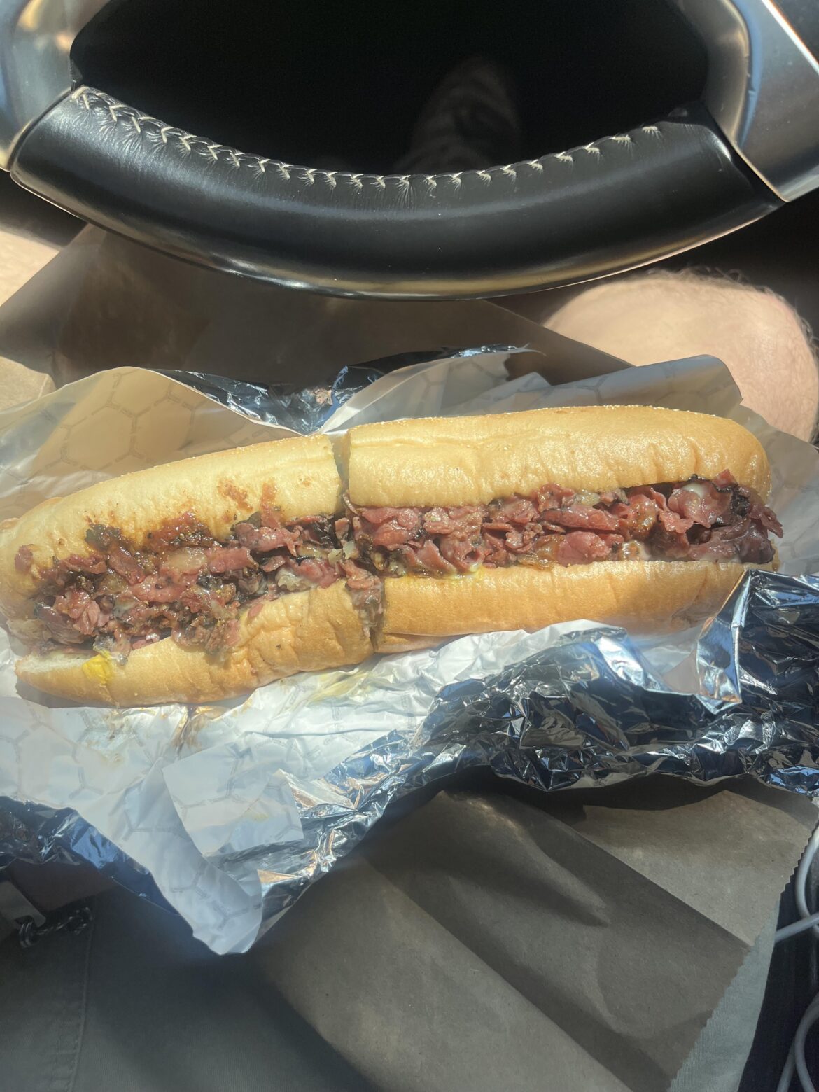 Pastrami sub from Bay State pop up