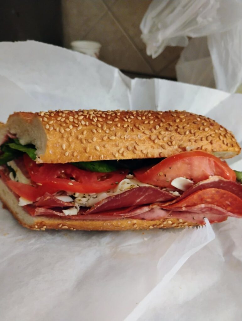 Italian Hoagie – Cotechino, Genoa Salami, Pepperoni, Hot Coppa, Freshly Shredded Sharp Provolone, Lettuce, Tomato, Oil & RW Vin Italian Hoagie - Cotechino, Genoa Salami, Pepperoni, Hot Coppa, Freshly Shredded Sharp Provolone, Lettuce, Tomato, Oil & RW Vin