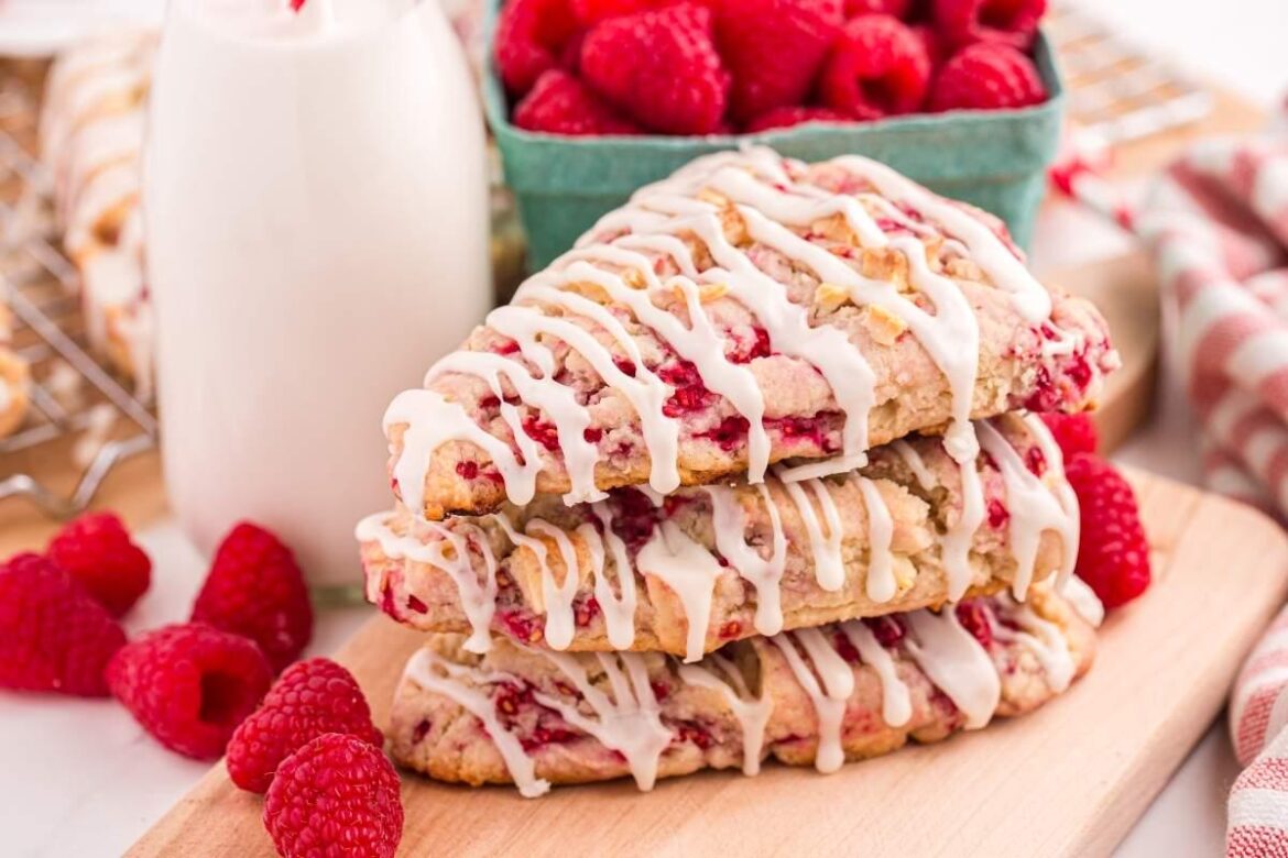 White Chocolate Raspberry Scones