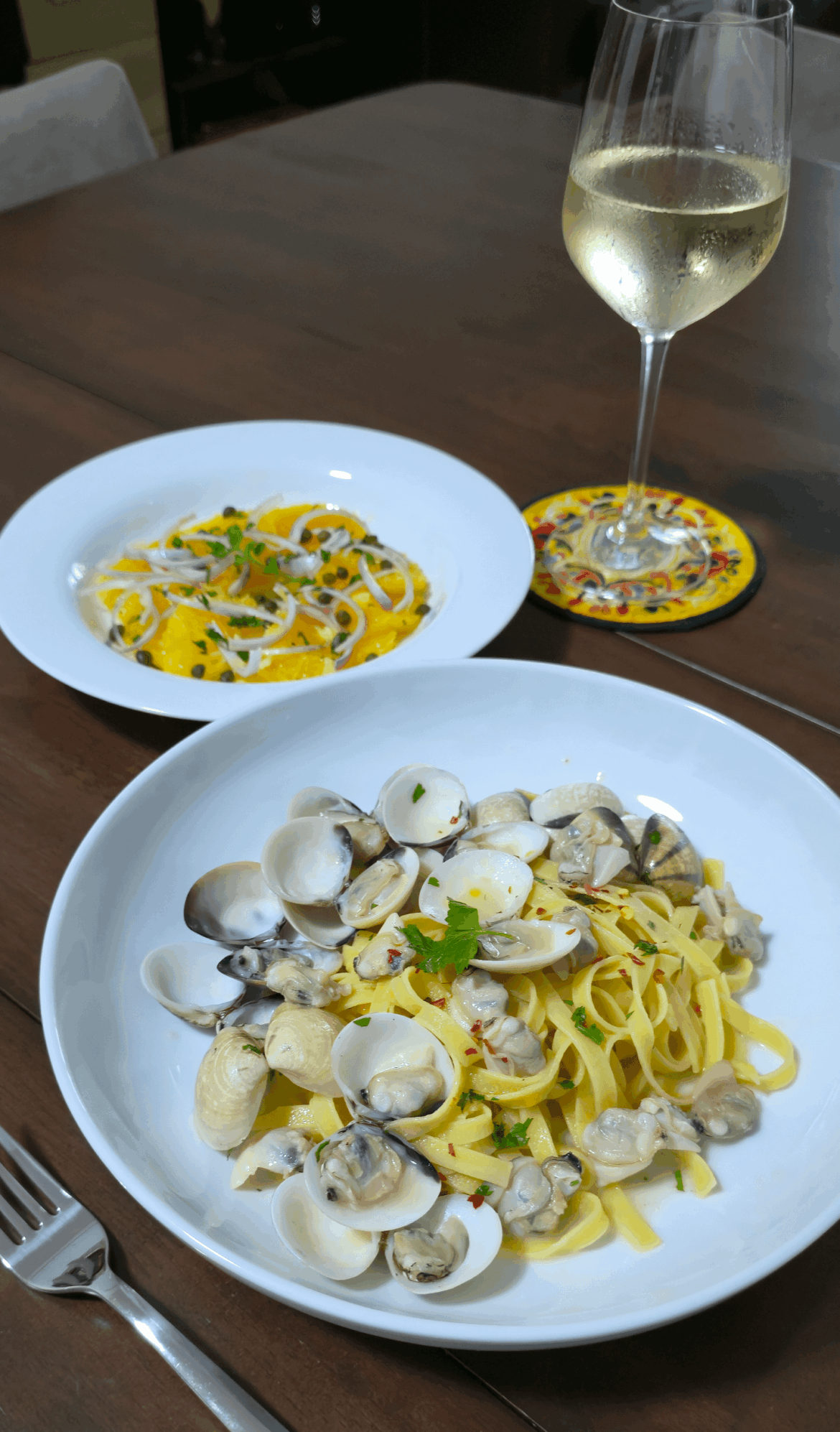 Tagliatelle alle Vongole (Clams)