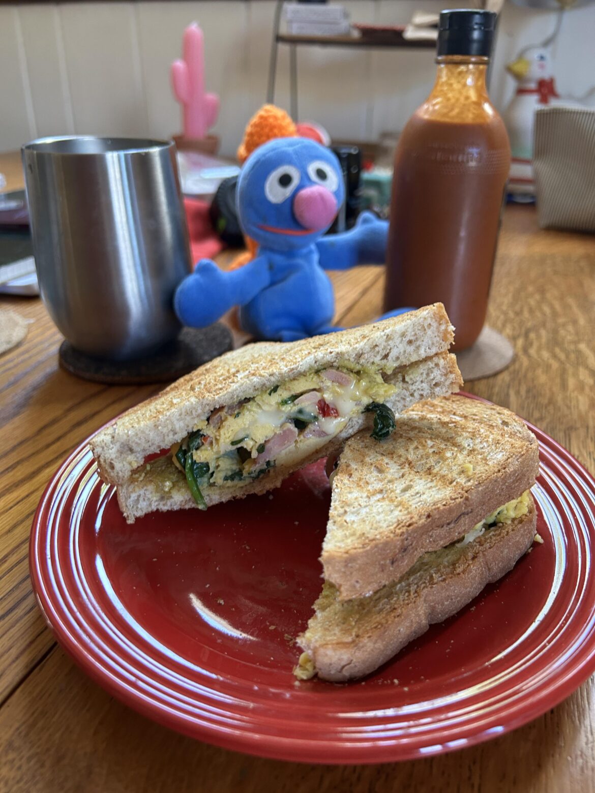 grilled omelette breakfast