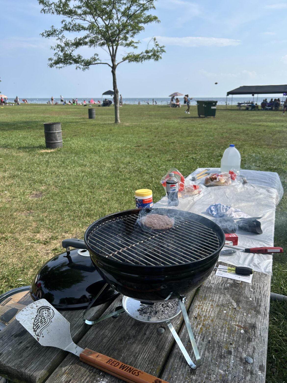 At the lake with Smokey Joe!