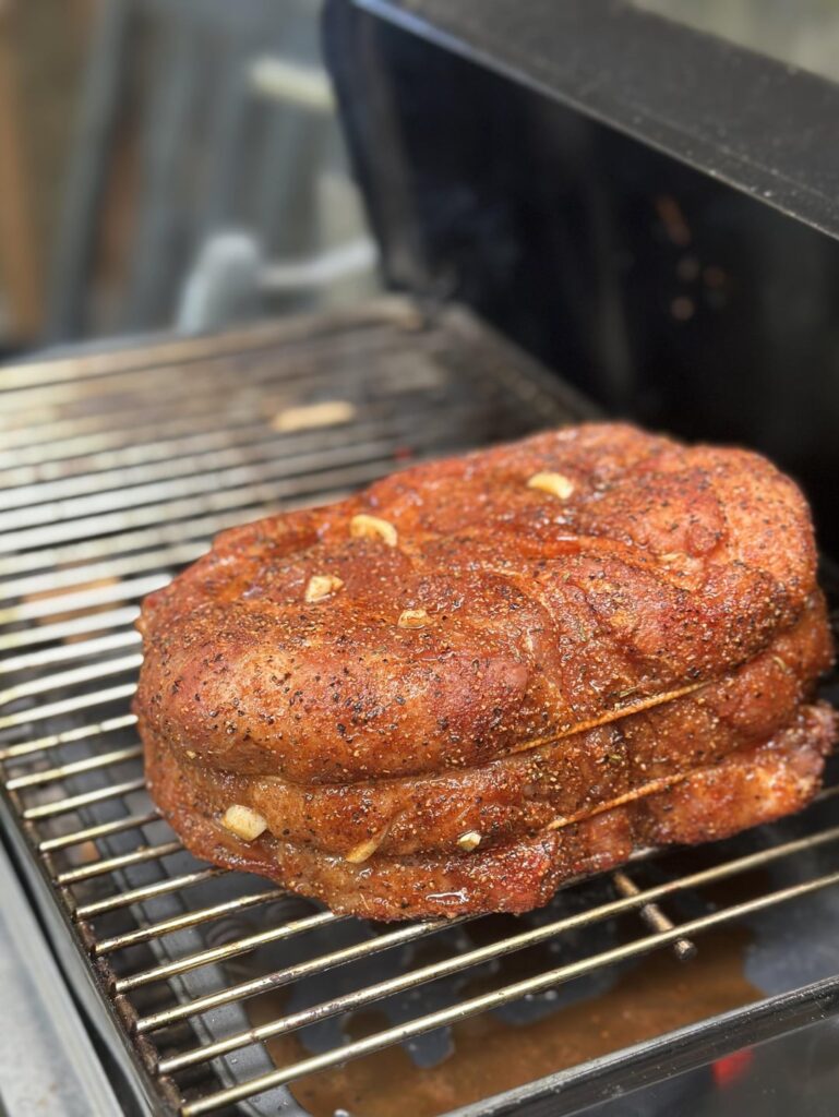 First pork butt on the Weber GA