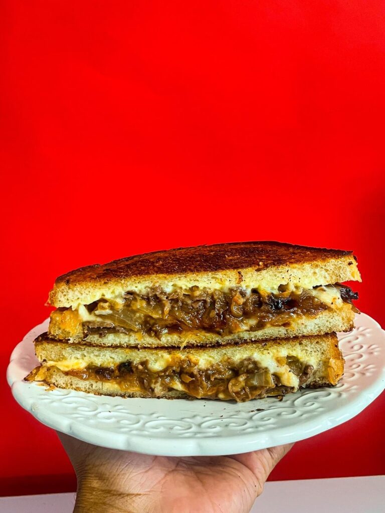 Wagyu Philly Cheesesteak Grilled Cheese
