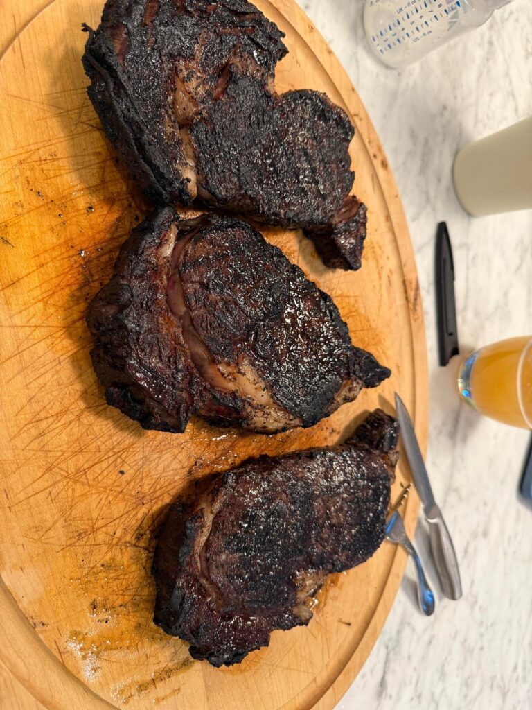 3 ribeyes