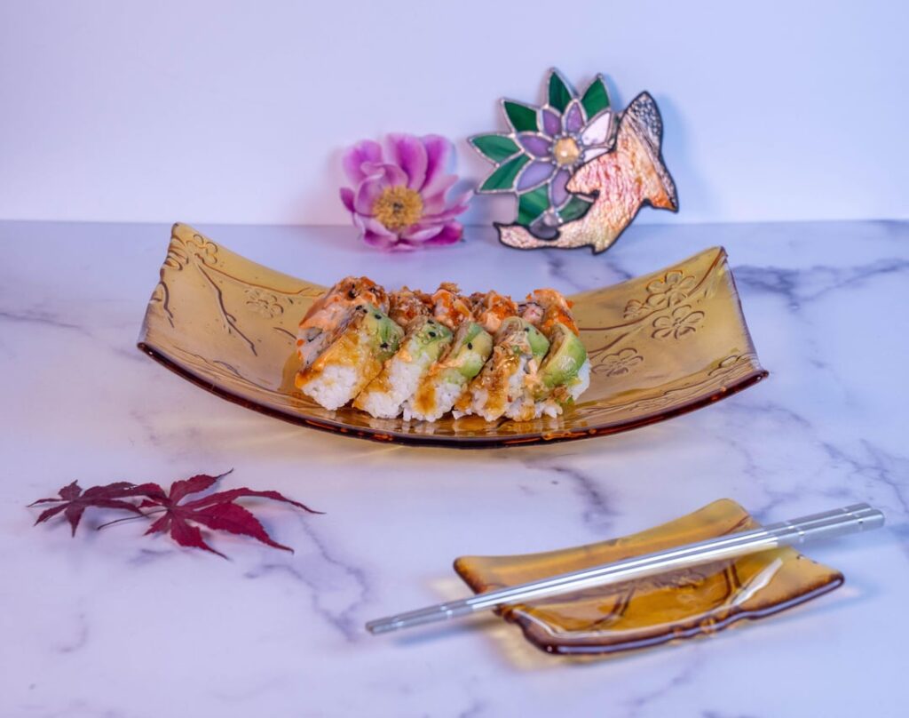 New glass Sushi Trays me and my wife made