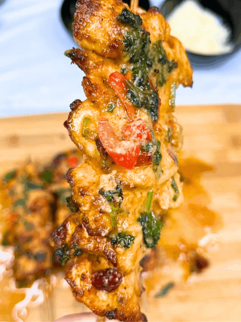 Garlic-Parmesan Chicken Skewers