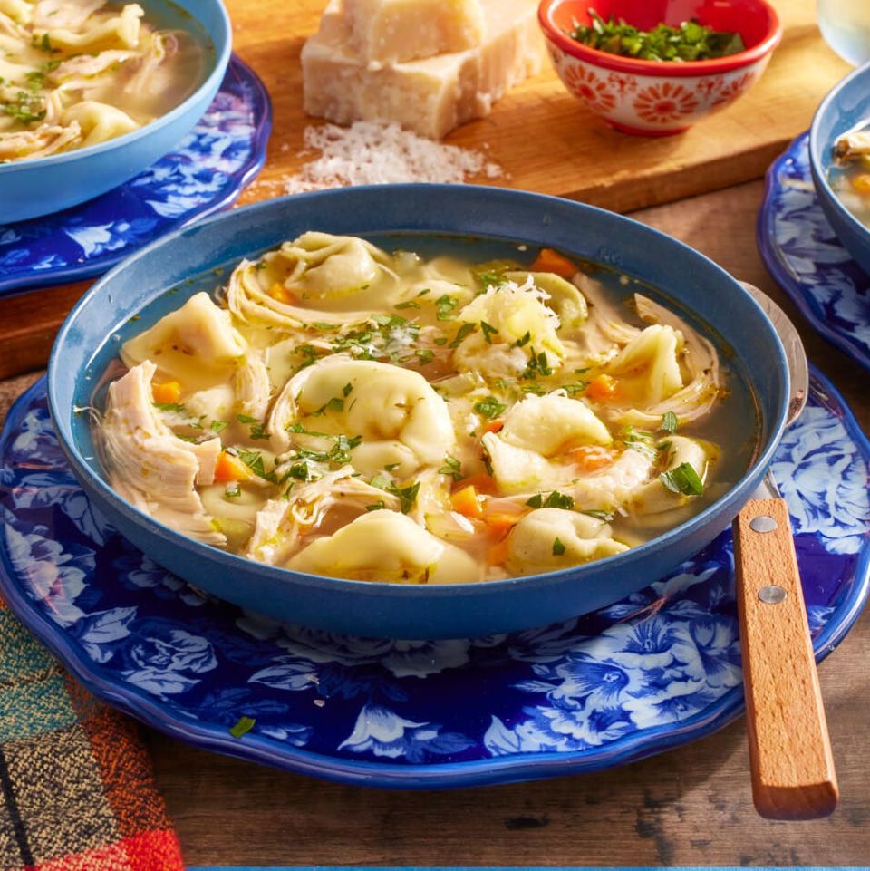 one pot meals chicken tortellini soup