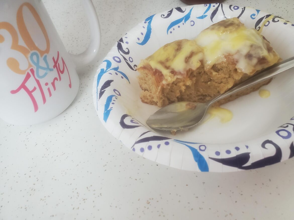 Year Old Cake I saved in my Freezer