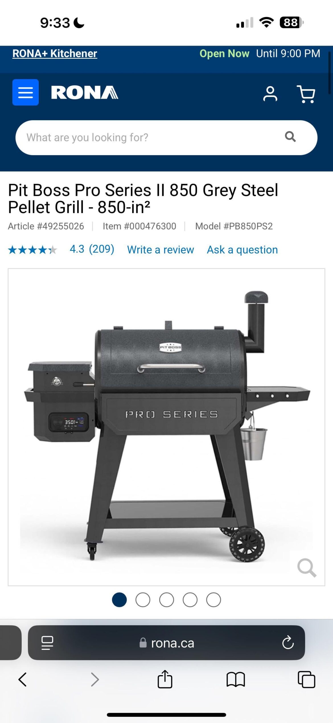 Is this a good grill? 850 pro series?