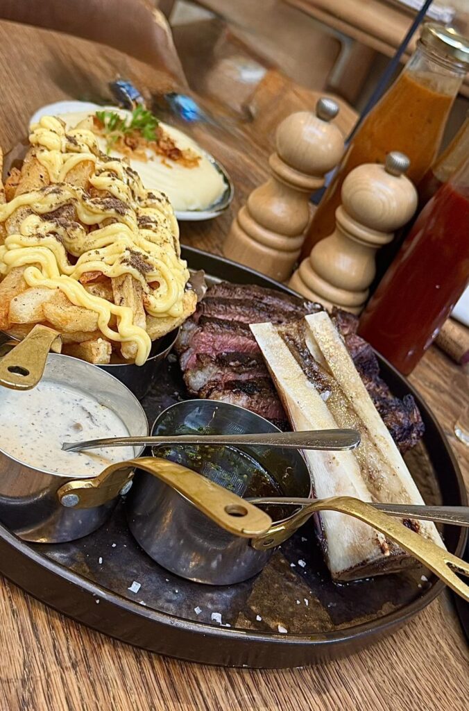 Bone Marrow, Australian Waygu and Truffle Fries.