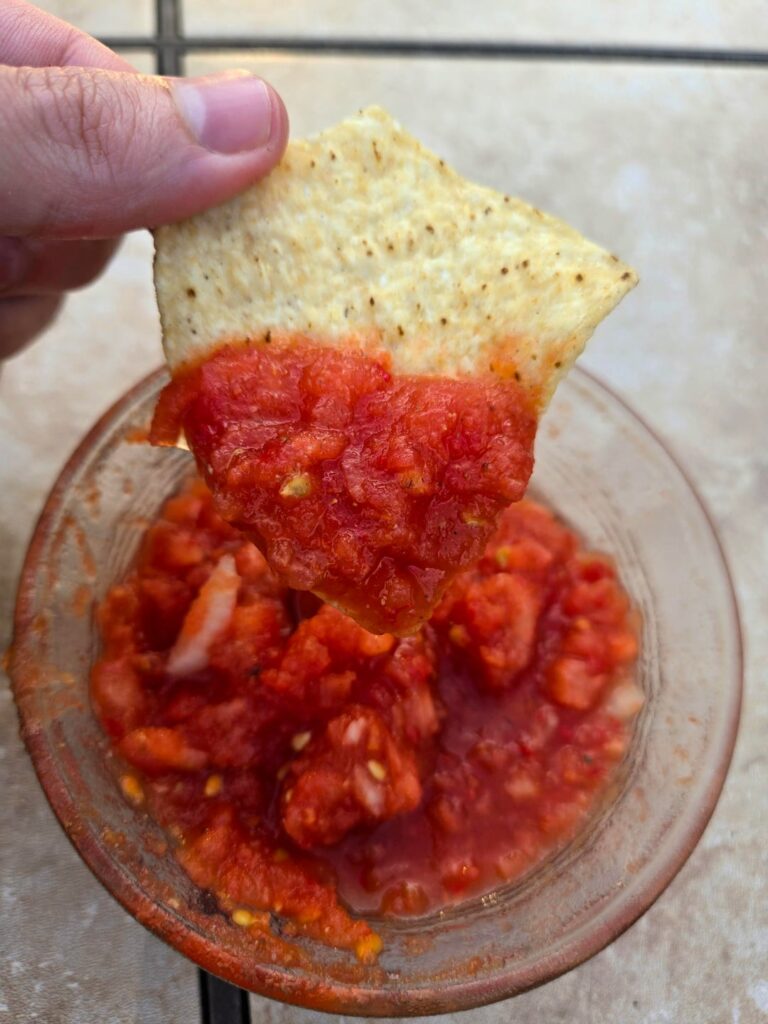 Super fresh diced salsa. Super fresh diced salsa.