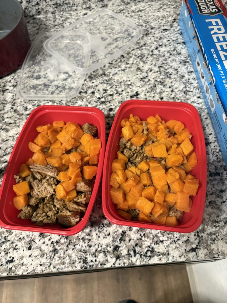Some meal prep for dinner