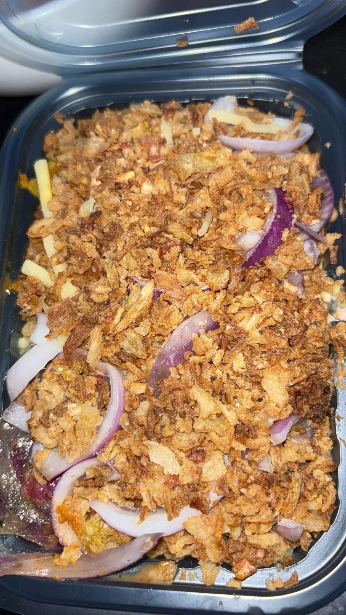 My salad bar salad. I promise there’s other things under the onions!