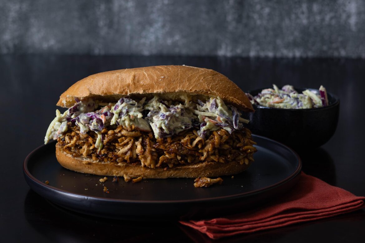 BBQ Tofu Coleslaw Sandwich