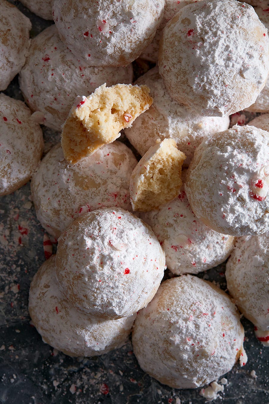peppermint snowball cookies
