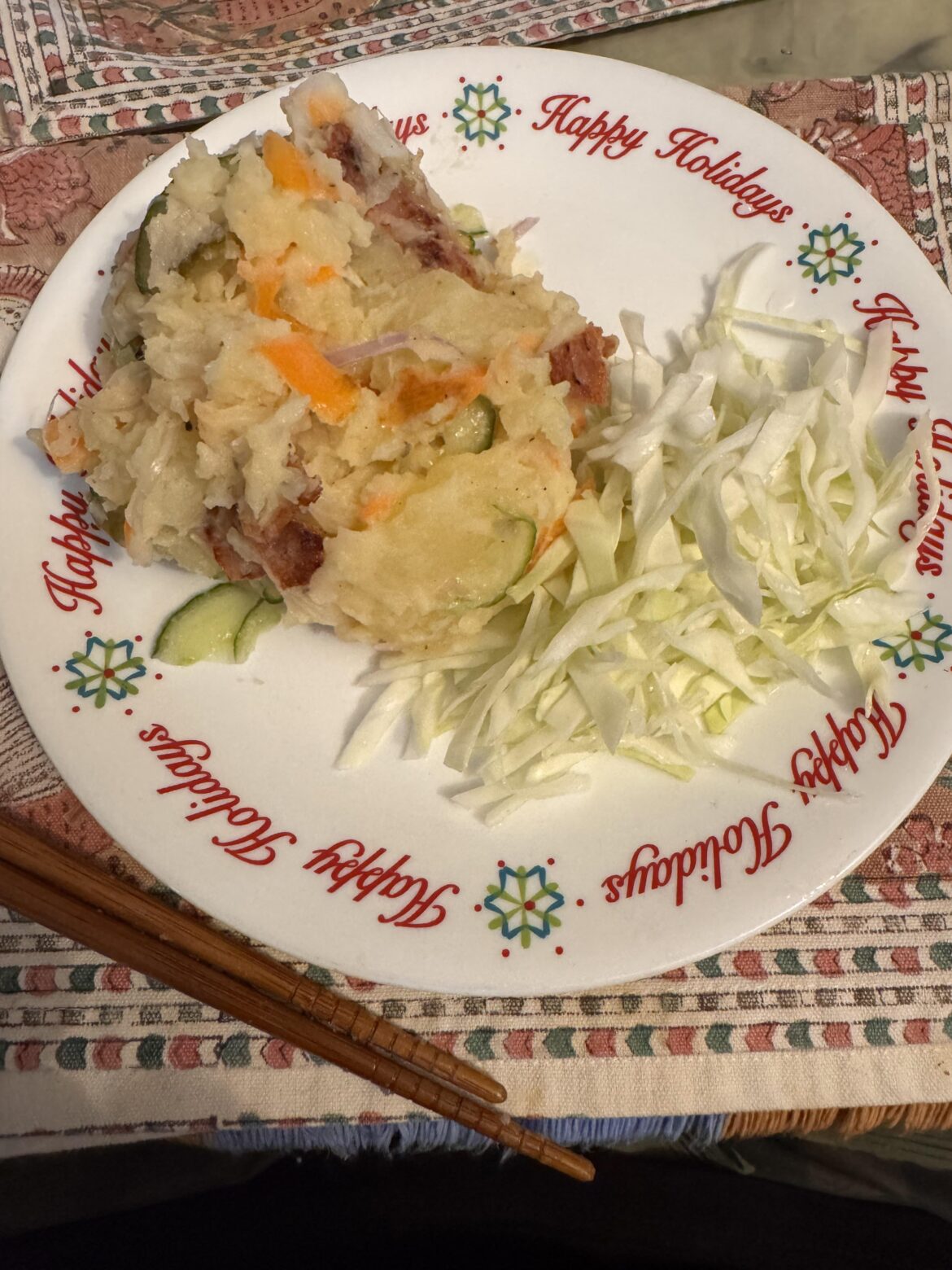 Potato salad, inspired by Midnight Diner on Netflix.