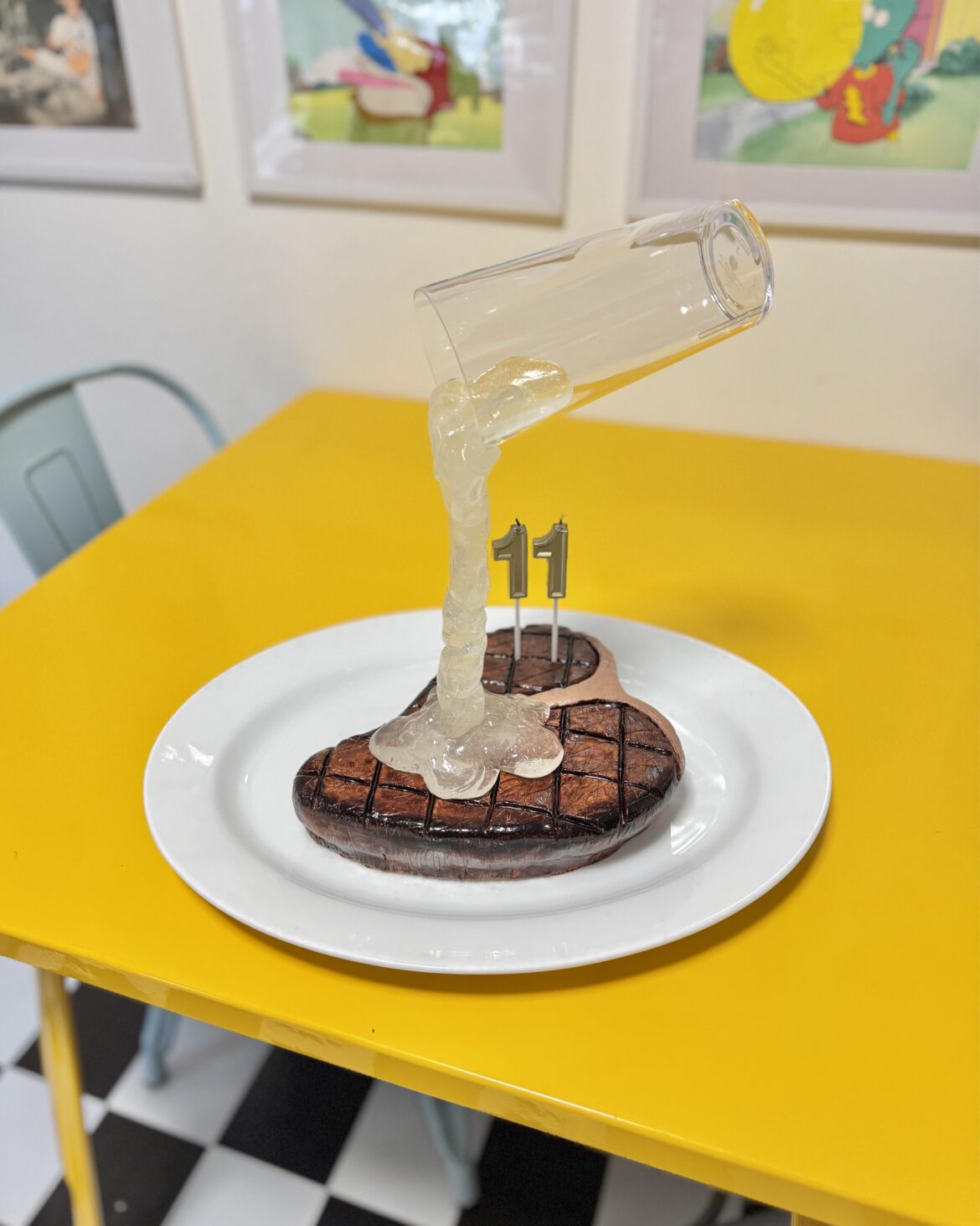 [homemade] Birthday cake inspired by “I Think You Should Leave”.