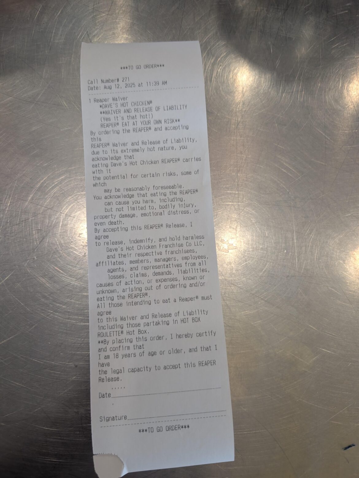 Dave's Reaper - Wish me luck