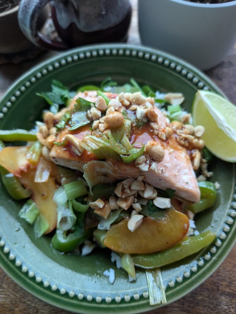 Thai Ginger Peach Salmon 10/10 Thai Ginger Peach Salmon 10/10