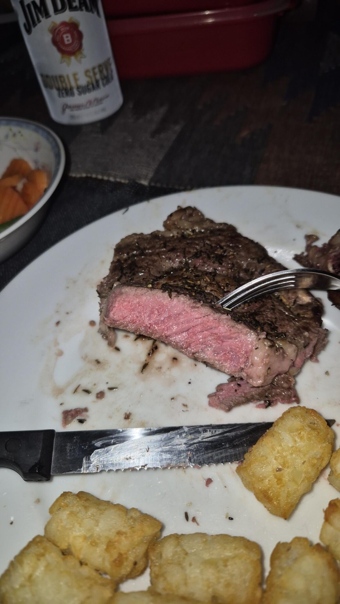 My first rib eye was glorious