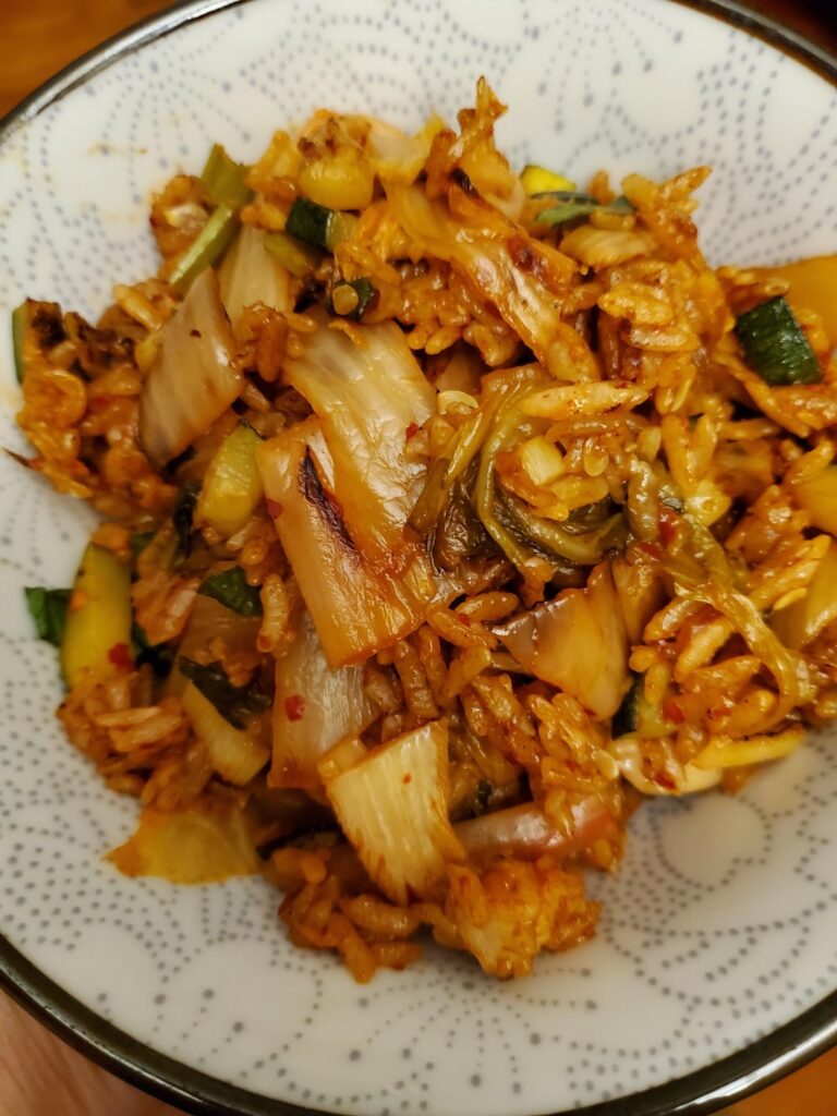I think my kimchi to rice ratio is off