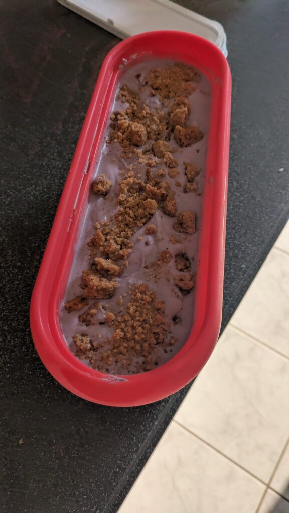 Blueberry Crumble Ice Cream