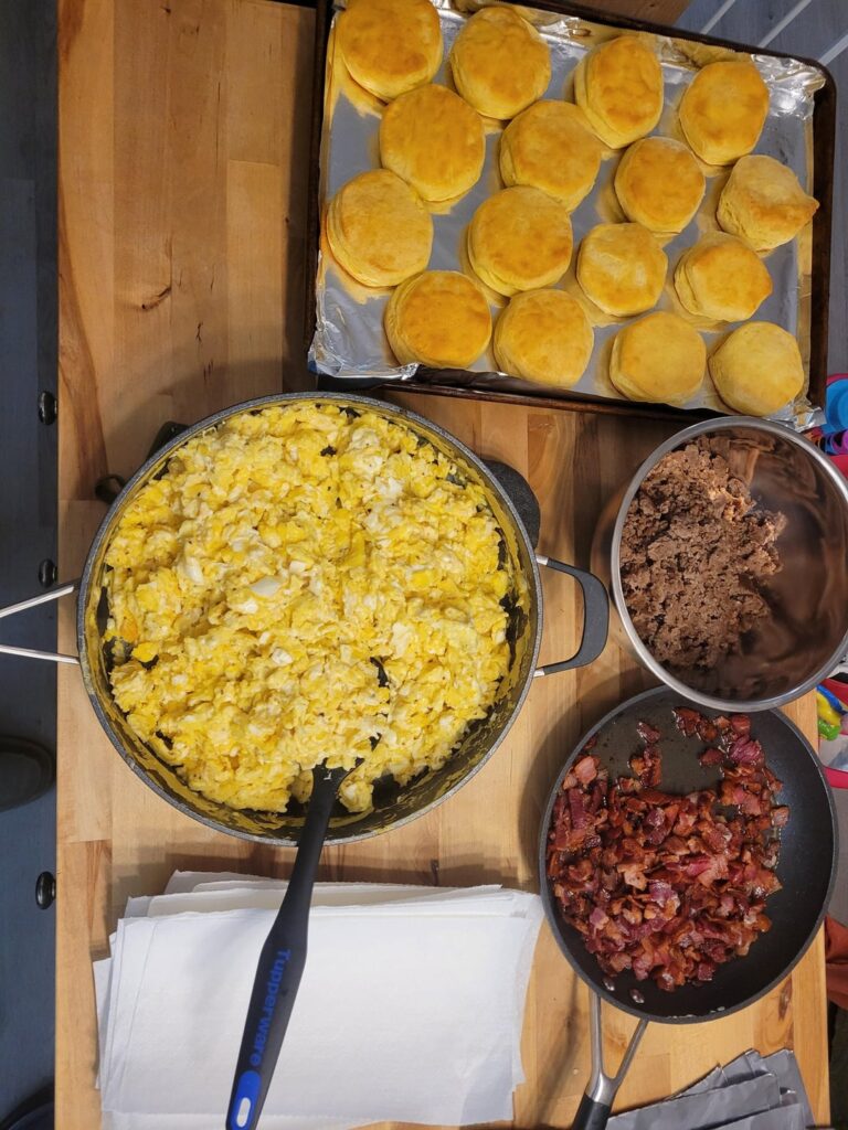 I just made breakfast for the whole month