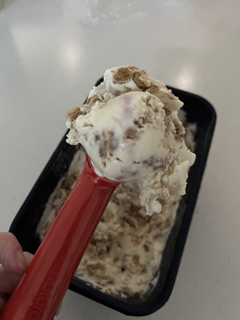 Homemade No Churn Mixed Berry Crisp Ice Cream