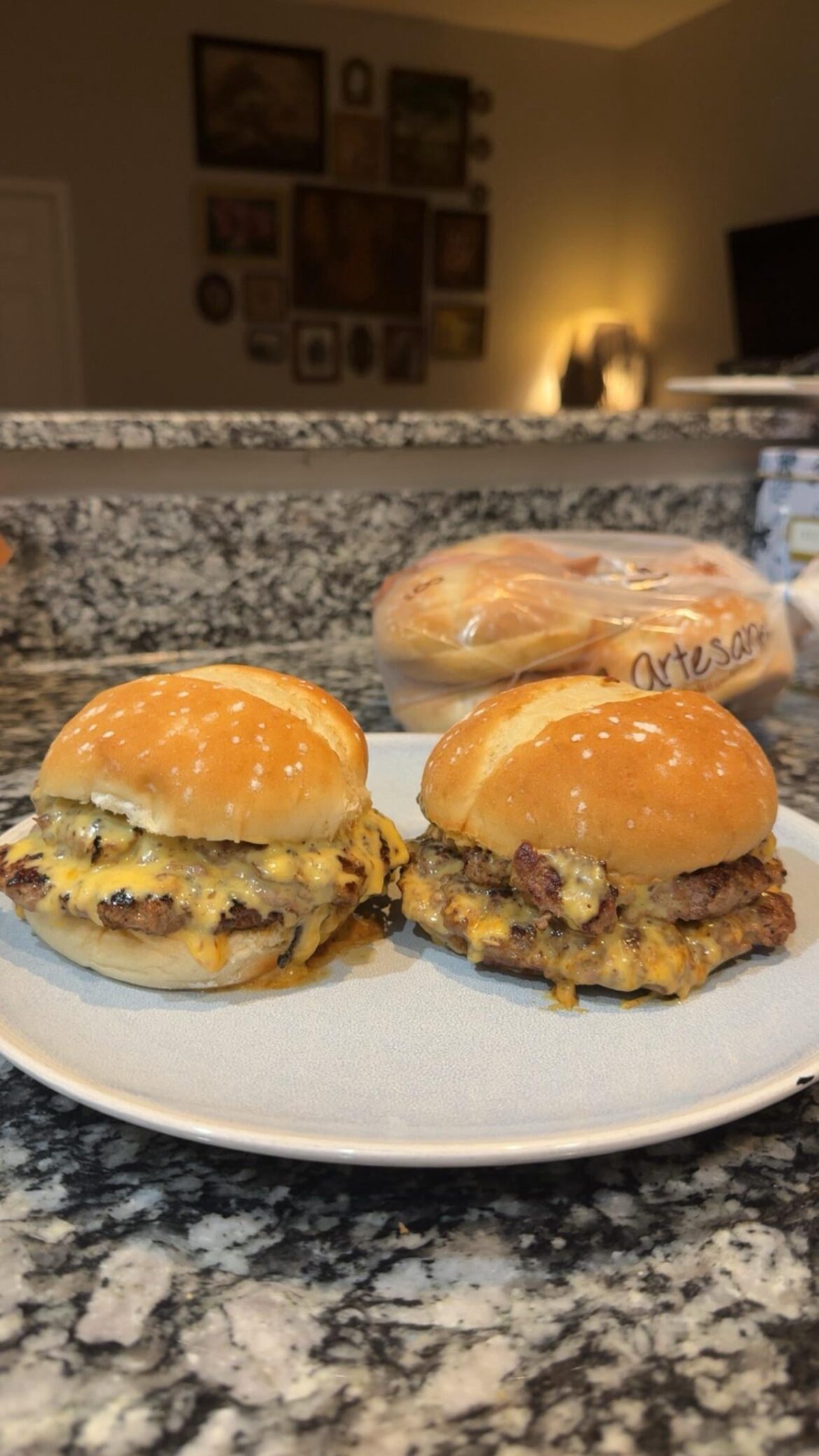 Simple Double Cheese Burgers