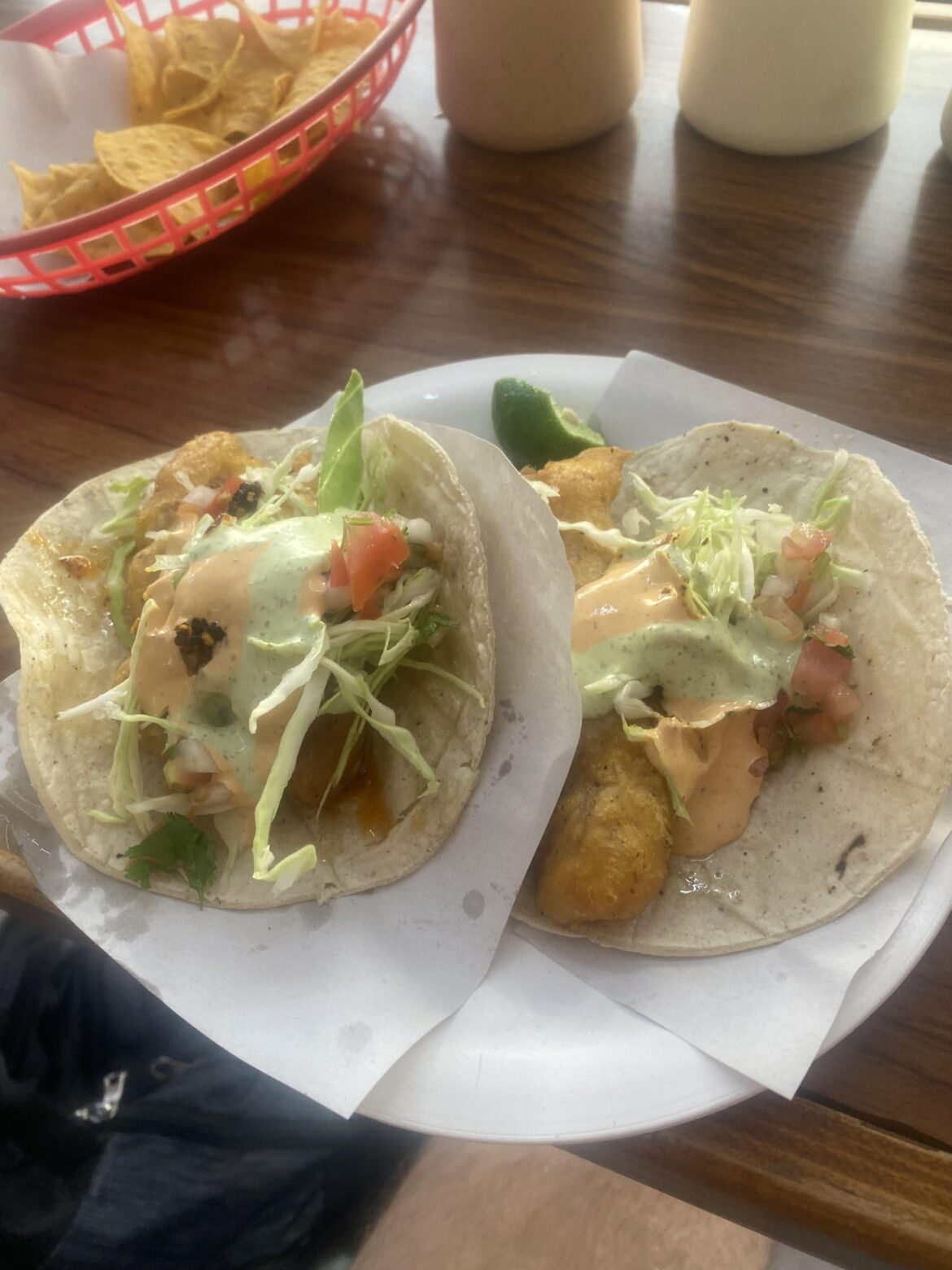 Tacos de pescado from Tacos Mariscos y Alan in Ensenada, MX