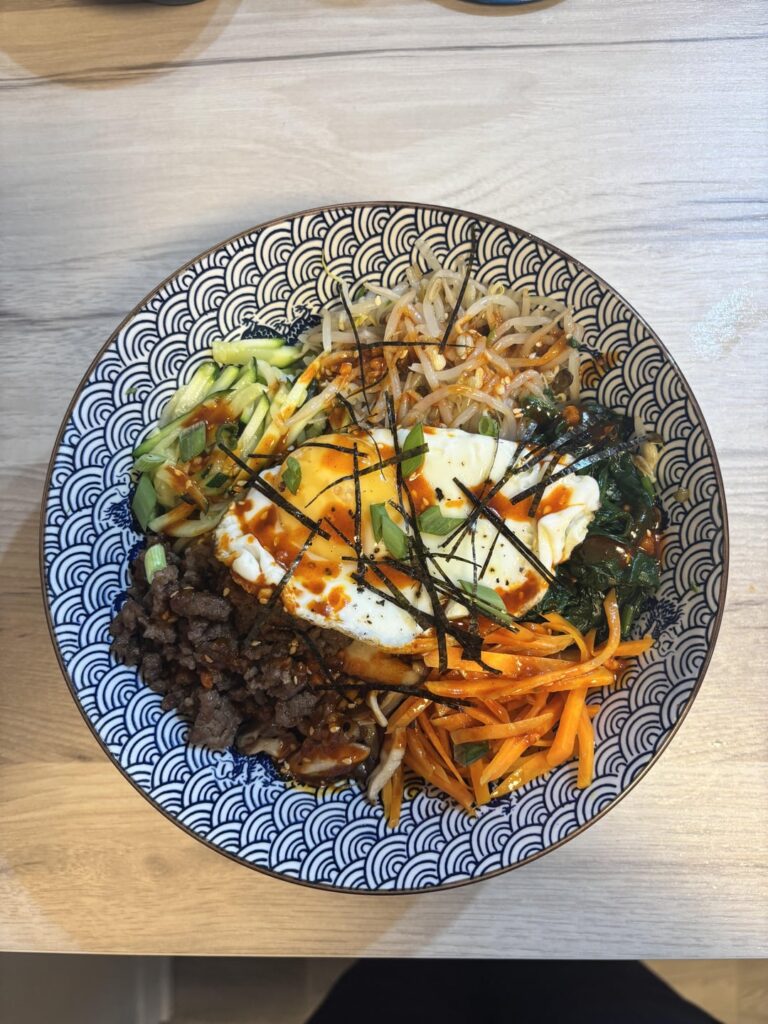 first attempt at bibimbap!