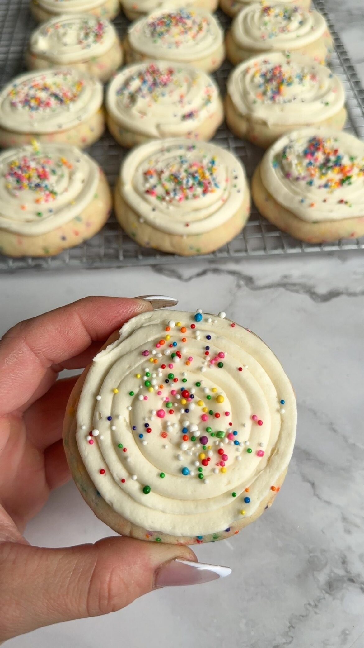 Birthday cake cookies for a friend!