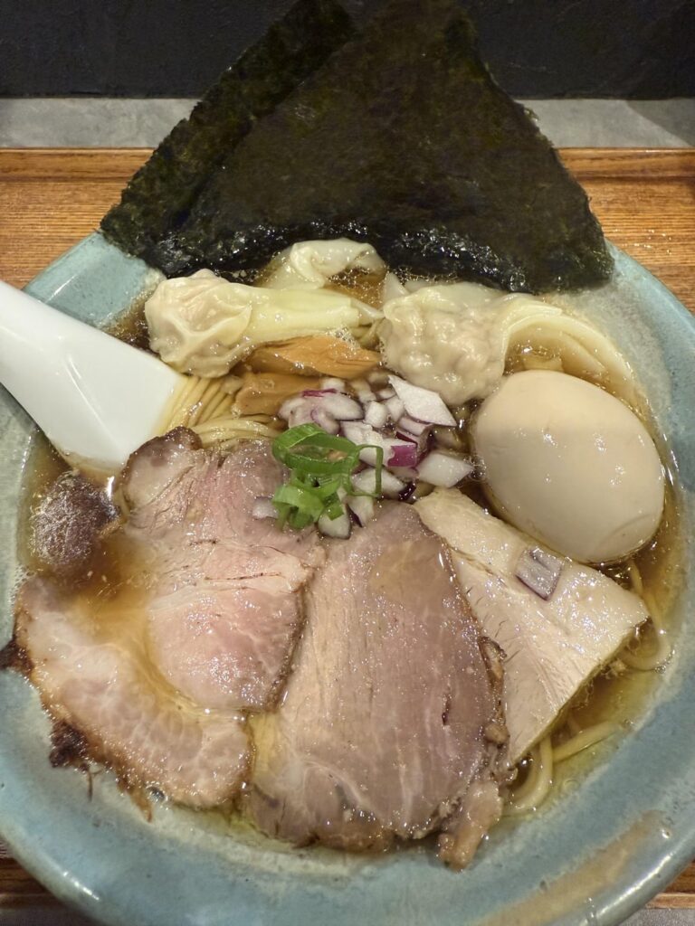 Niboshi chicken ramen at homemade ramen in Tokyo
