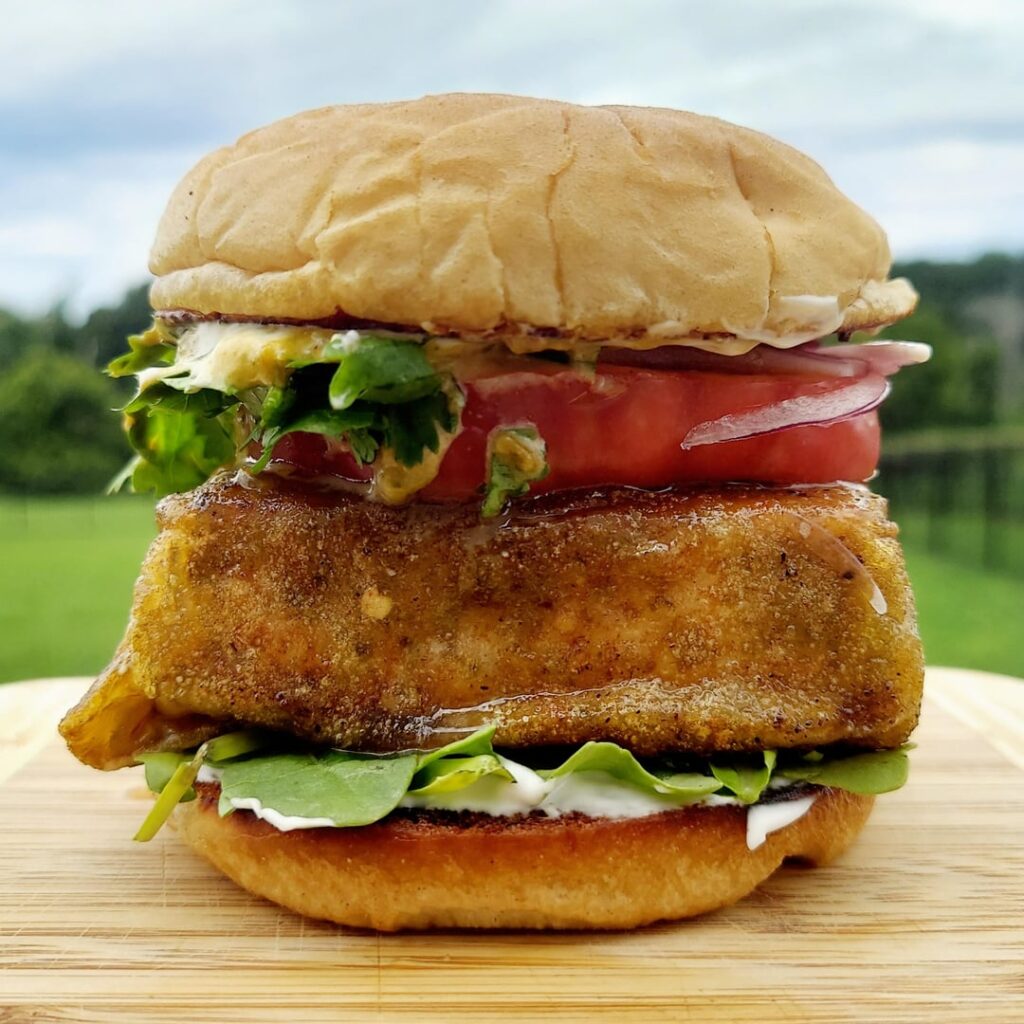 Hatch chile smoked tofu wrapped in rice paper