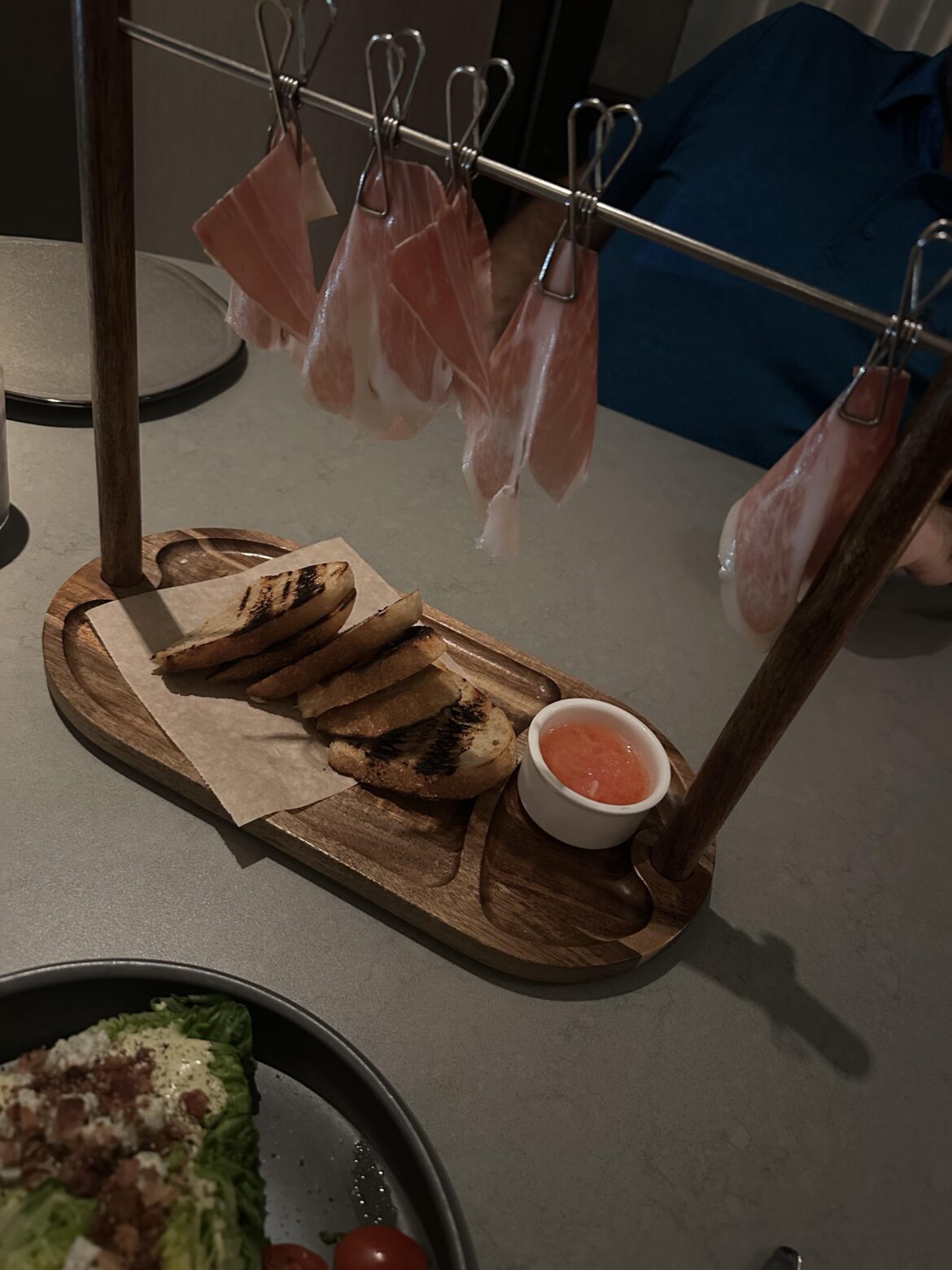 Fancy…meat curtains…