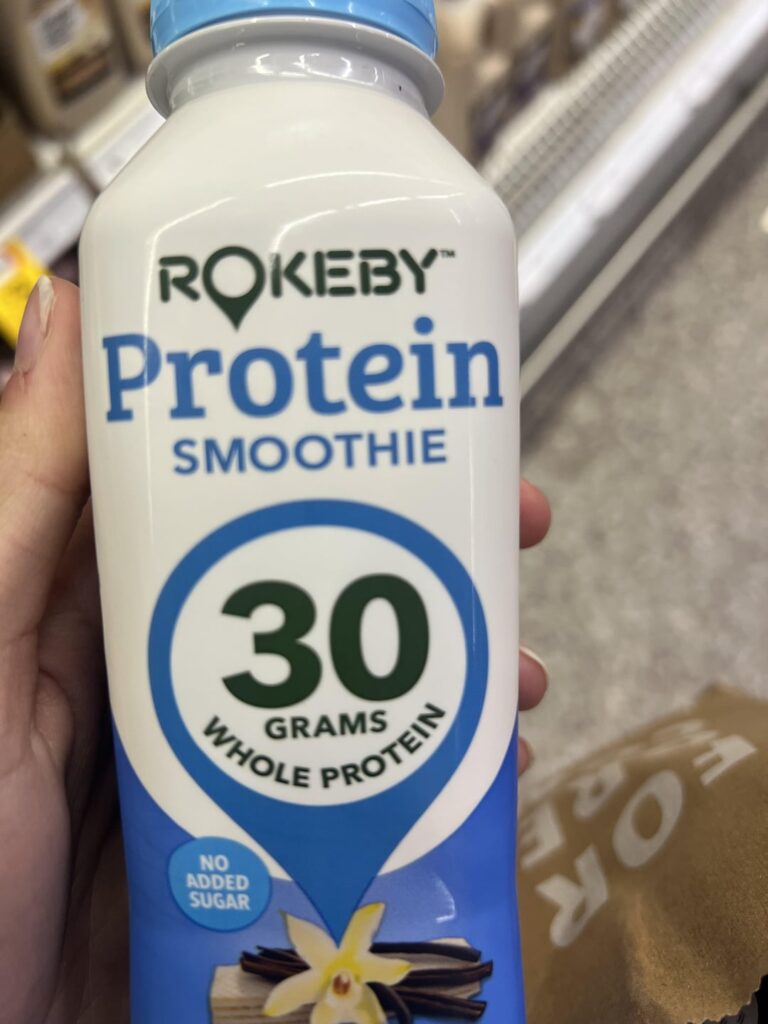 where is the 30g of protein coming from?