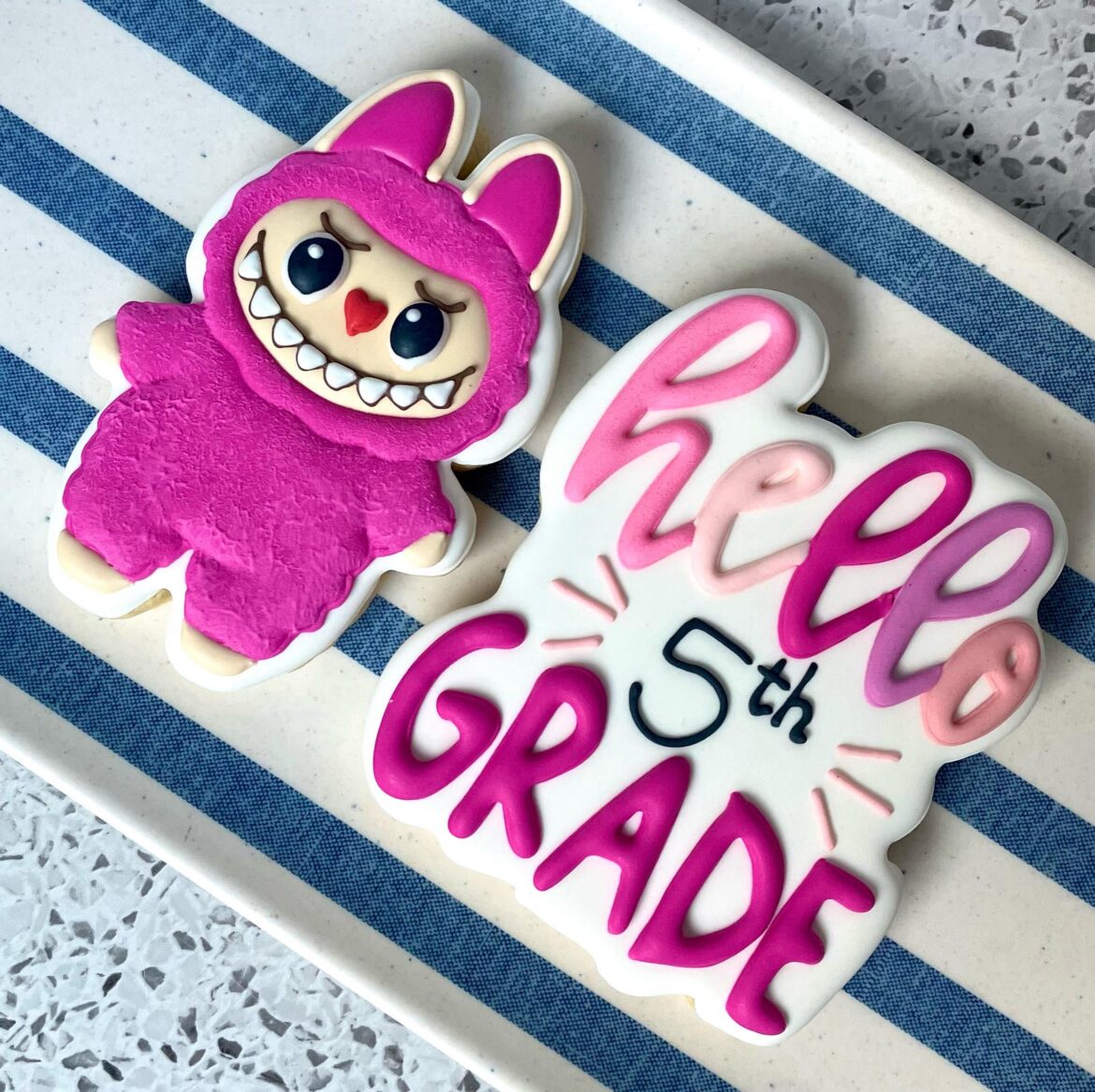 Hoping this B2S cookie set (for a Labubu obsessed customer) helps ease the transition to 5th grade, tomorrow! 💗
