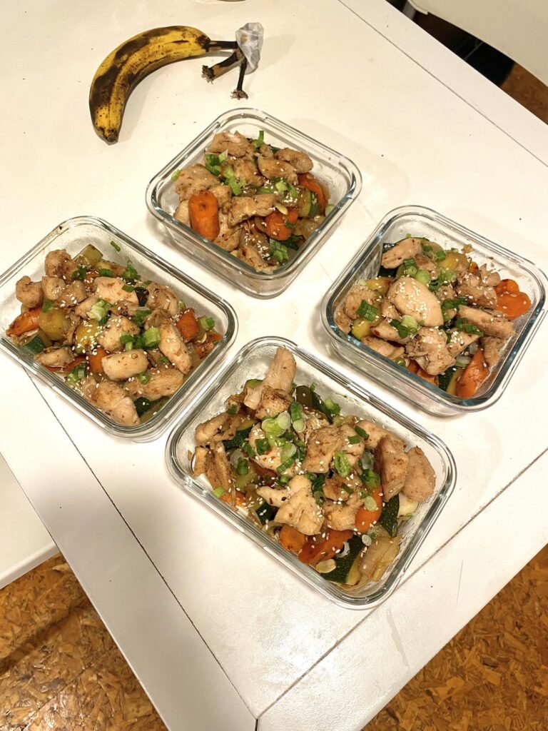 My first post! Stir fried vegetables and chicken