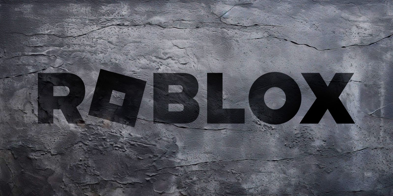 Roblox logo in front of black and white background.