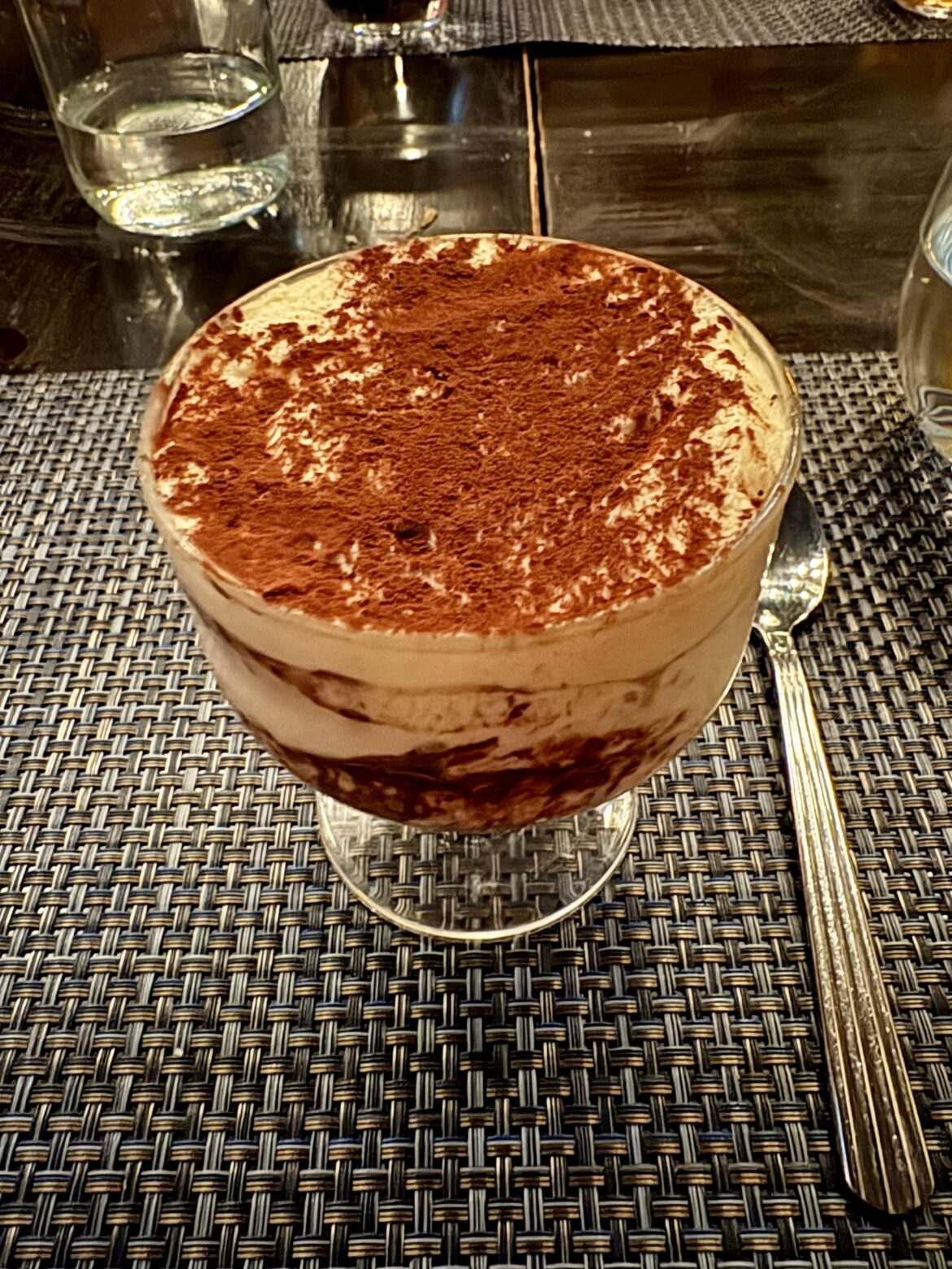 Another business dinner, another delectable dessert - Tiramisu (a personal favorite)
