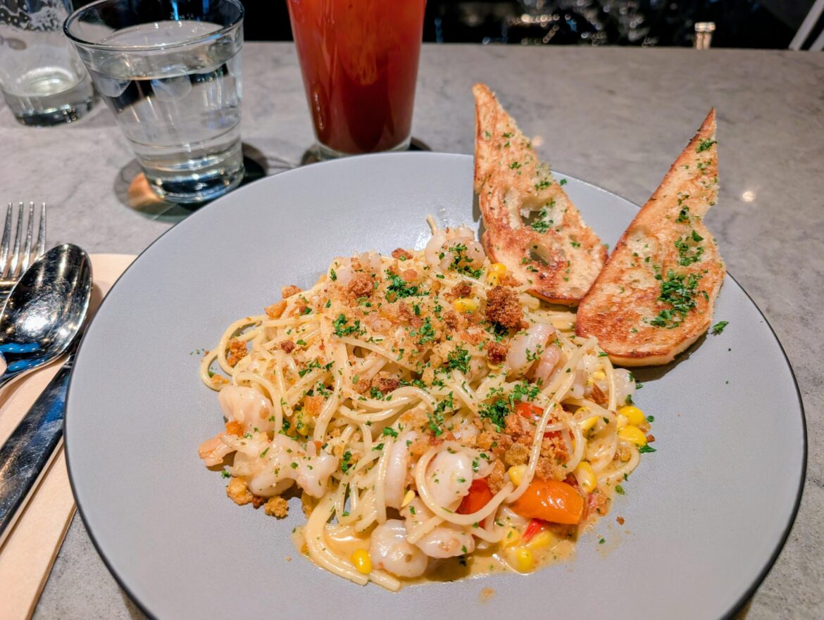 Shrimp and Lobster Spaghetti Portofino