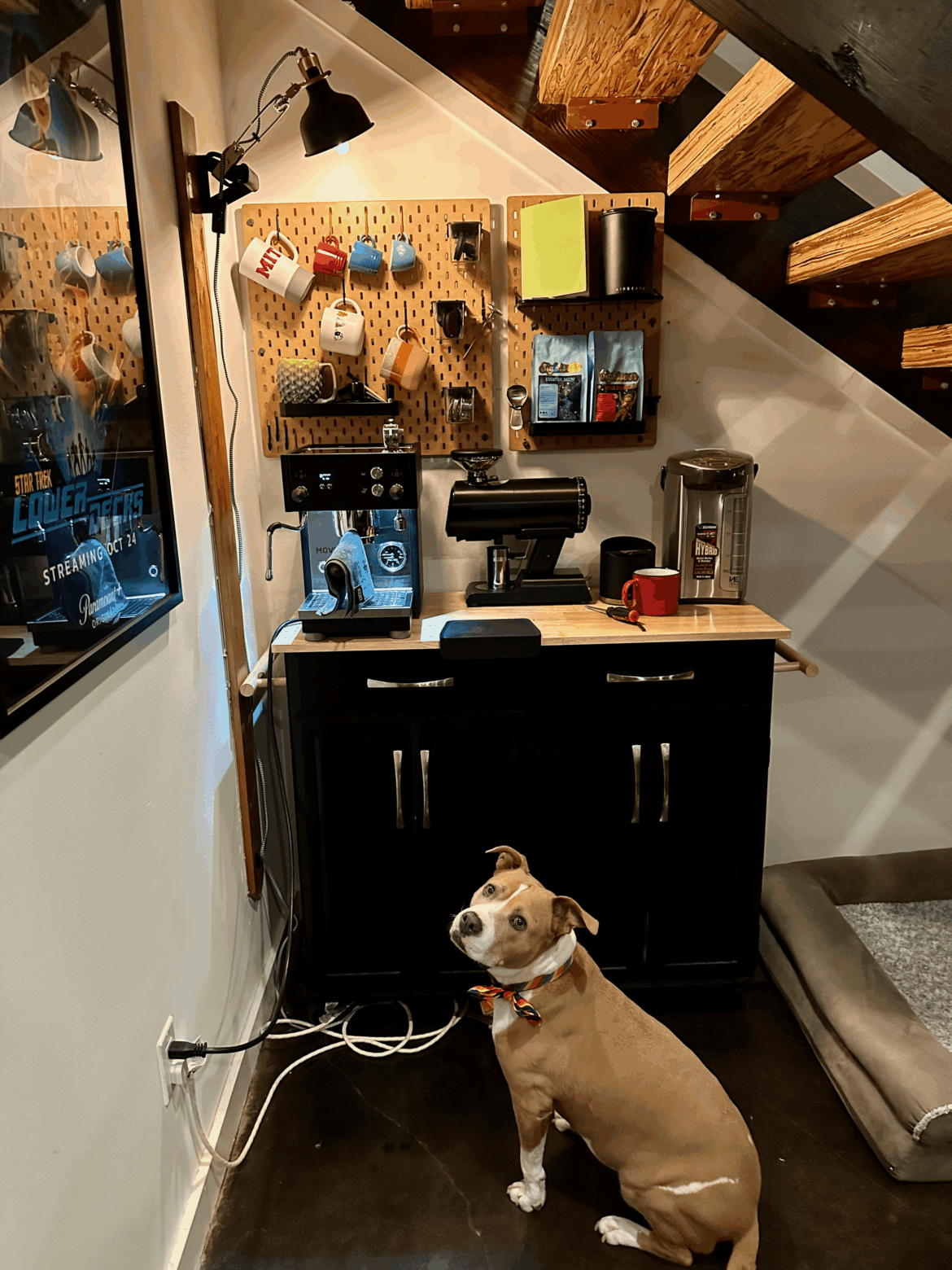 Upgraded my Espresso Station with some Ikea Pegboard