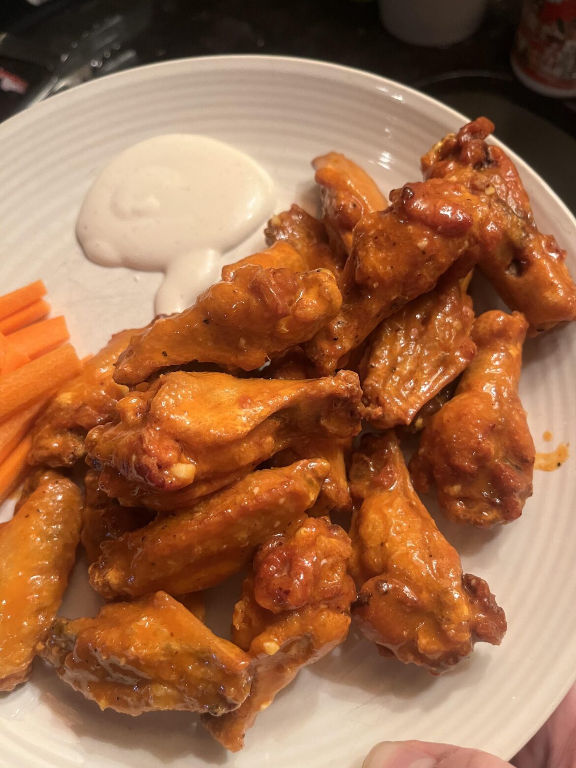 I love making wings at home.