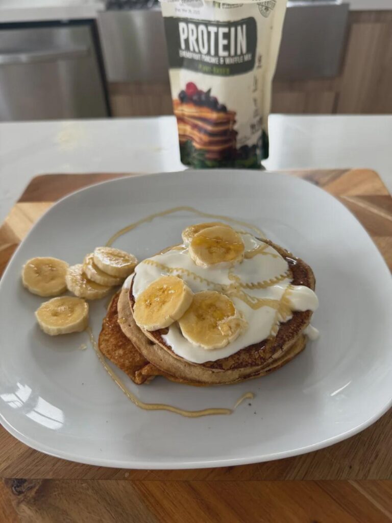 Plant-based Breadfruit Protein Pancakes